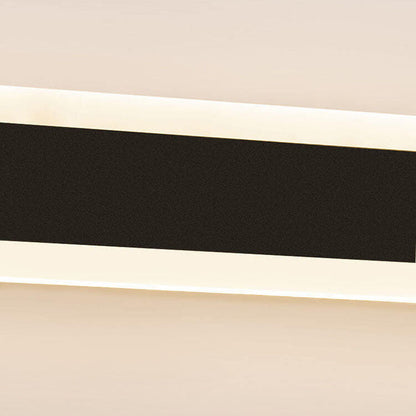 Modern Minimalist Long Bar Iron Acrylic LED Wall Sconce Lamp