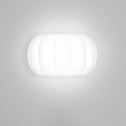 Modern Minimalist Acrylic Pumpkin Shade Iron LED Wall Sconce Lamp For Bedroom
