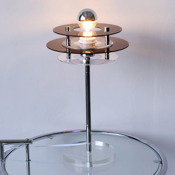 Modern Acrylic Space Saucer Design 1-Light Table Lamp