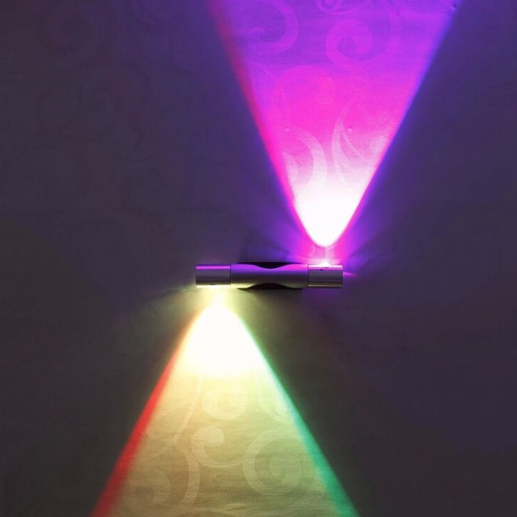 مصباح حائط LED أسطواني دوار حديث إبداعي من الألومنيوم 