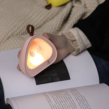 Creative Cute Deer Silicone USB Charging Portable LED Night Light Table Lamp