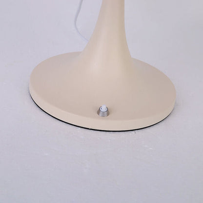 Modern Cream Mushroom Metal 1-Light Table Lamp