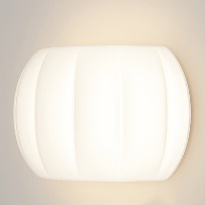 Modern Simplicity Iron Acrylic Pumpkin Elliptical LED Wall Sconce Lamp For Bedside