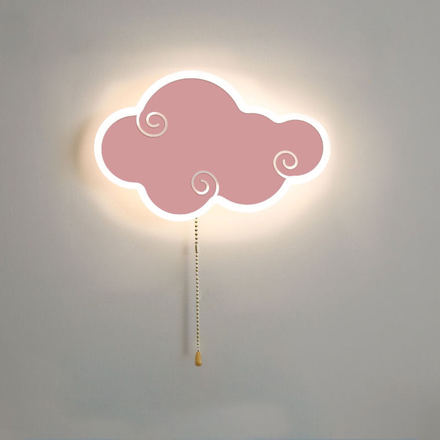 مصباح حائط LED بتصميم رسوم متحركة سحابية بسيطة وحديثة من الشمال 