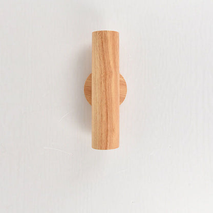 Modern Simple Warm Solid Wood Strip Double Head LED Wall Sconce Lamp