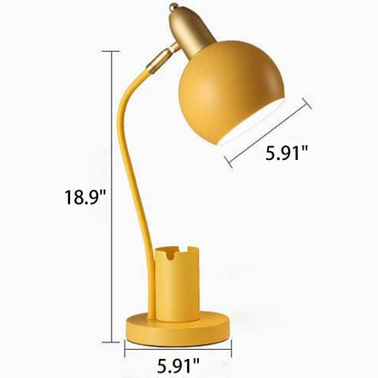 Simple Solid Color Student With Pen Barrel 1-Light Table Lamp