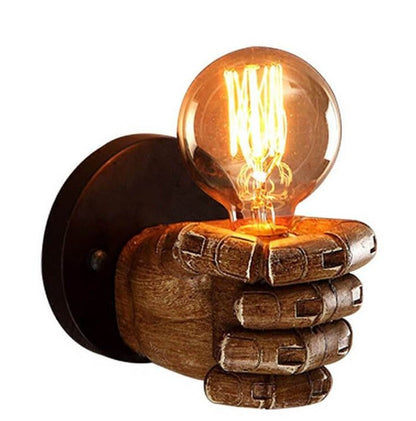 Resin 1-Light Fist Shaped Sconce Lamp