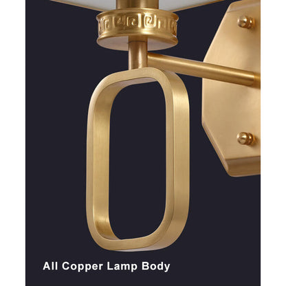 مصباح حائطي حديث مكعب الشكل مزود بإضاءة واحدة وعناصر صينية