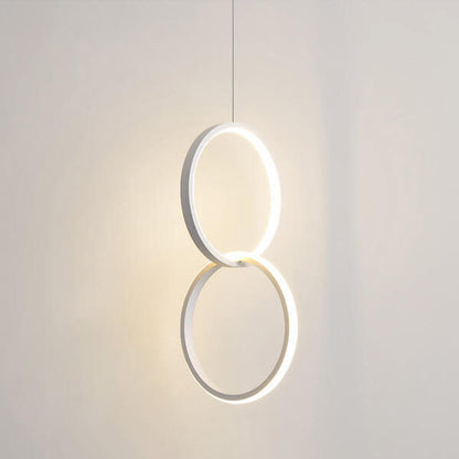 Minimalist Circle 1-Light LED Metal Shade Pendant Light