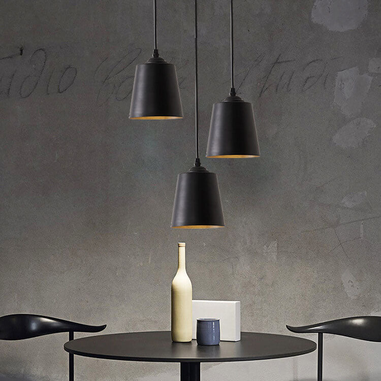 Nordic Macaron Cylinder Dome Metal 1-Light Pendant Light