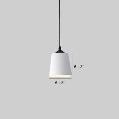 Nordic Macaron Cylinder Dome Metal 1-Light Pendant Light
