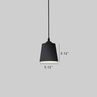 Nordic Macaron Cylinder Dome Metal 1-Light Pendant Light