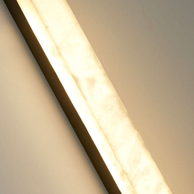 مصباح حائط LED من الرخام النحاسي بتصميم عصري بسيط لغرفة المعيشة 