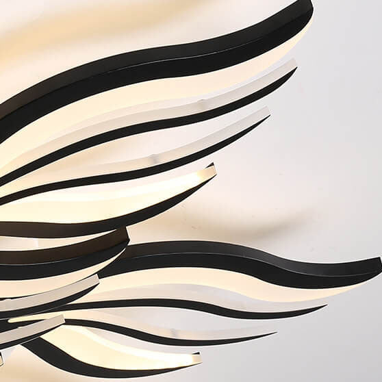 Modern Creative Personality Acrylic Flower Shape LED Semi-Flush Mount Ceiling Light