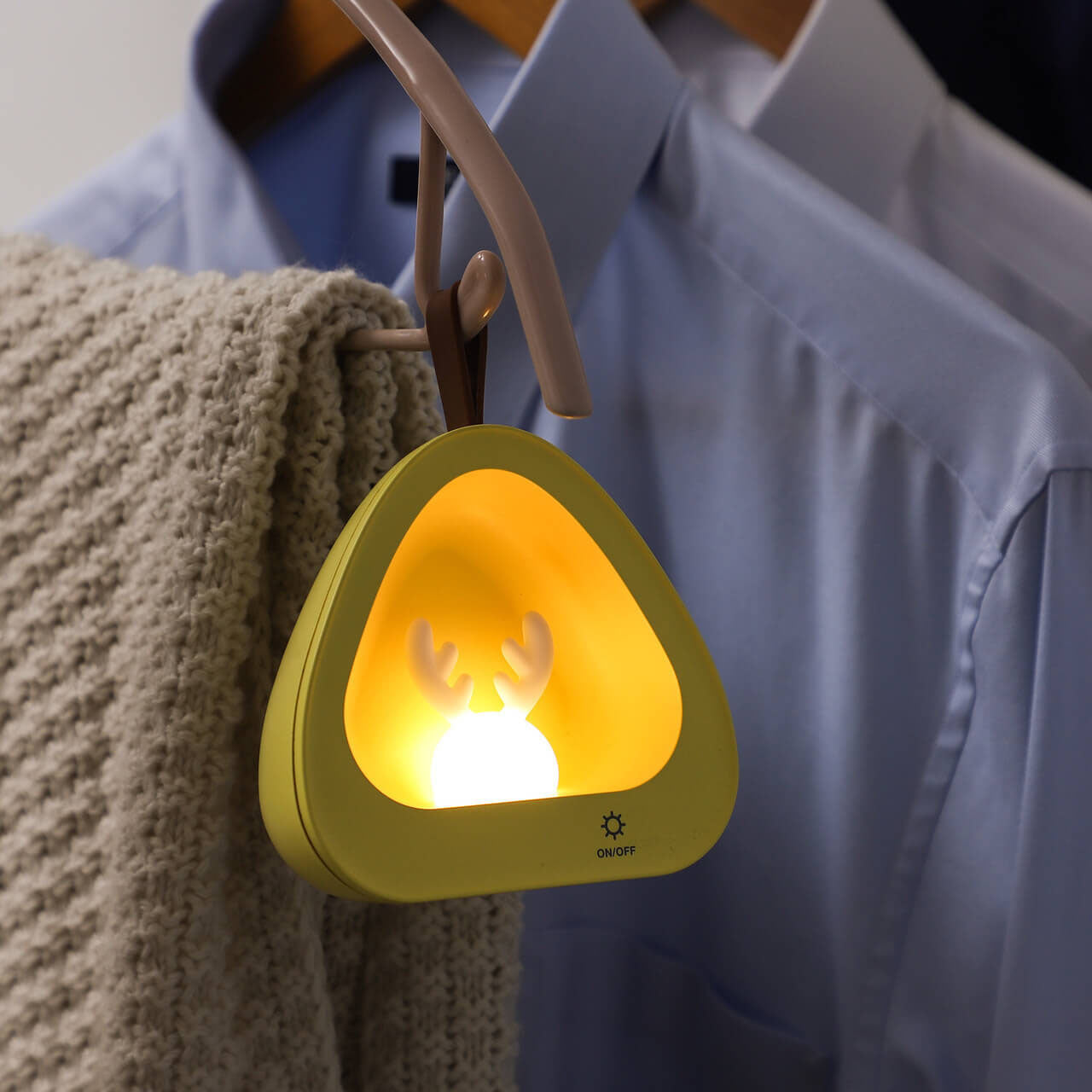 Creative Cute Deer Silicone USB Charging Portable LED Night Light Table Lamp