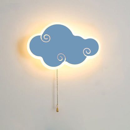 مصباح حائط LED بتصميم رسوم متحركة سحابية بسيطة وحديثة من الشمال 
