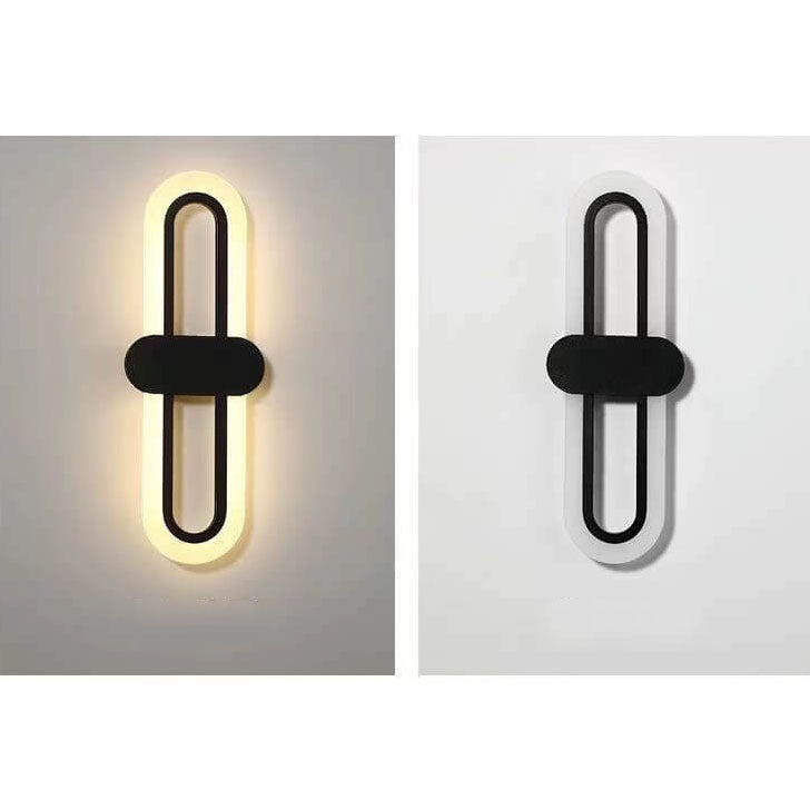 Modern Minimalist Circular Ring Acrylic Aluminum LED Wall Sconce Lamp