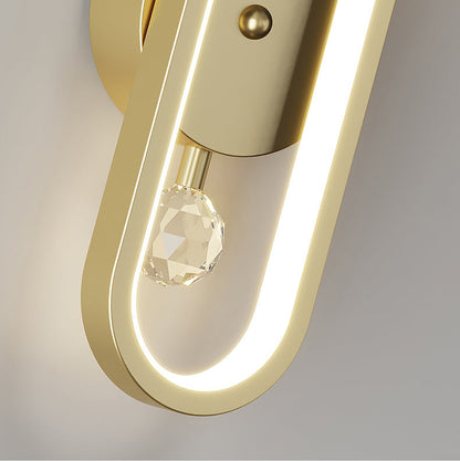 مصباح حائط LED دائري فاخر من Nordic Light بتصميم قرون الغزال 