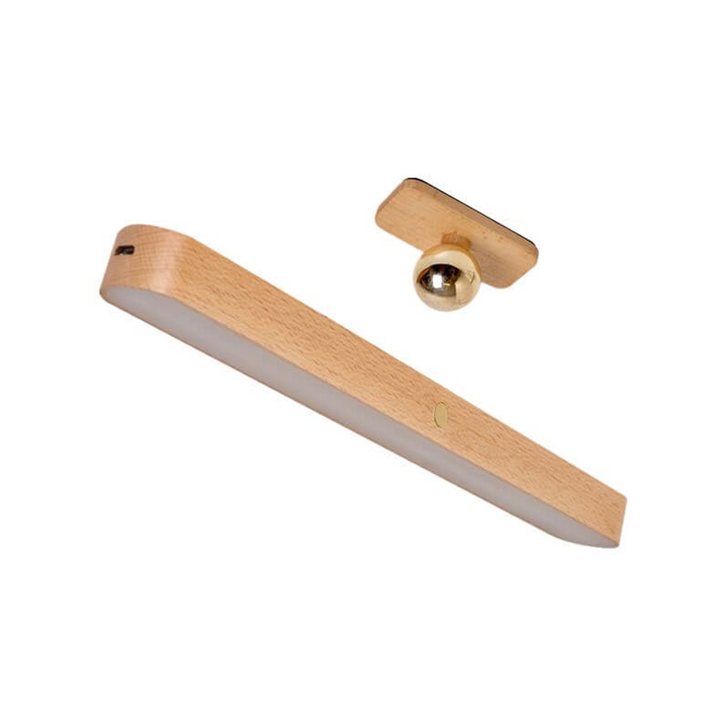 Modern Wooden Strip USB Magnetic LED Mirror Front Wall Sconce Lamp