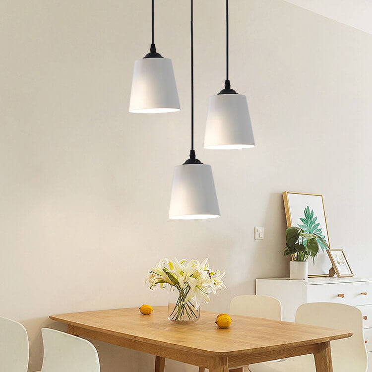 Nordic Macaron Cylinder Dome Metal 1-Light Pendant Light