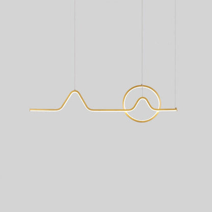 Nordic Creative Angle Ring Line LED Chandelier
