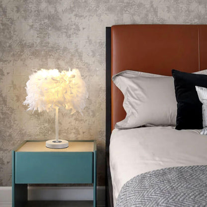 Modern Goose Feathers 1-Light Table Lamps 4 Design