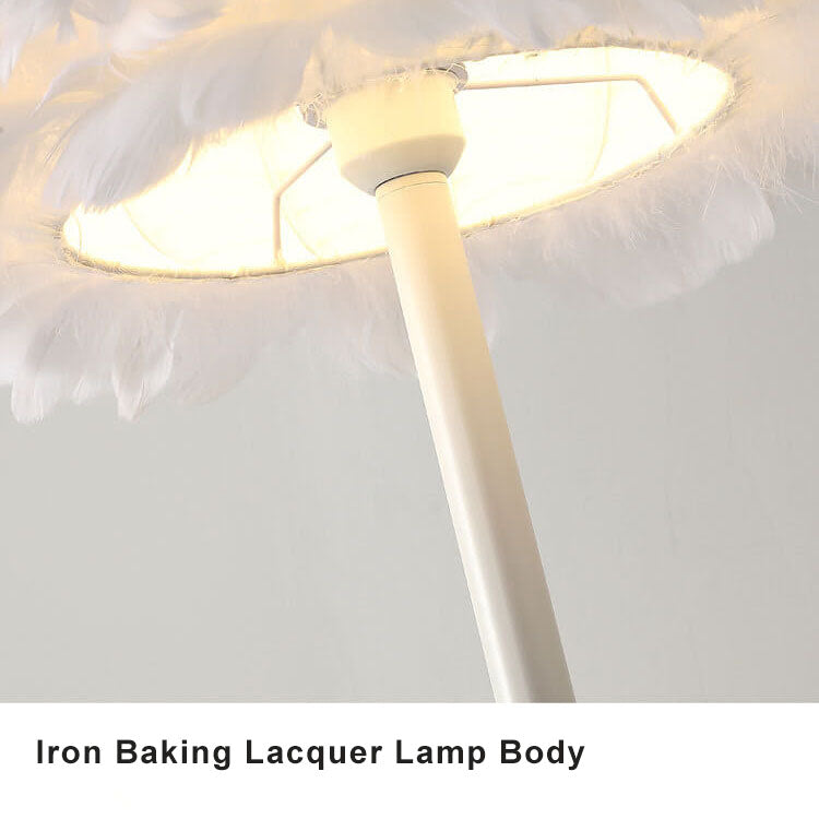 Modern Goose Feathers 1-Light Table Lamps 4 Design
