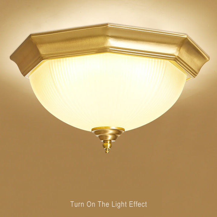 Modern 1-Light LED Bowl Flush Mount Lighting