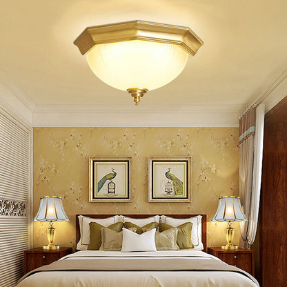 Modern 1-Light LED Bowl Flush Mount Lighting