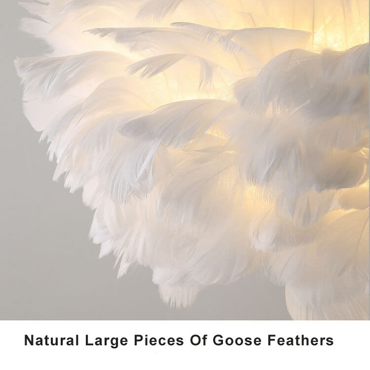 Modern Goose Feathers 1-Light Table Lamps 4 Design