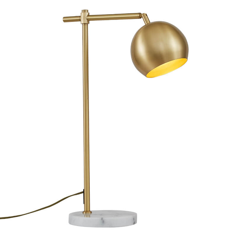 Simple All-copper 1-Light Marble Base Table Lamps