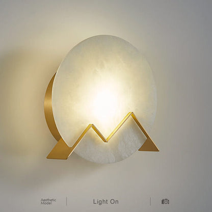 サークルマーブル 1灯 LED ウォールスコンスランプ
