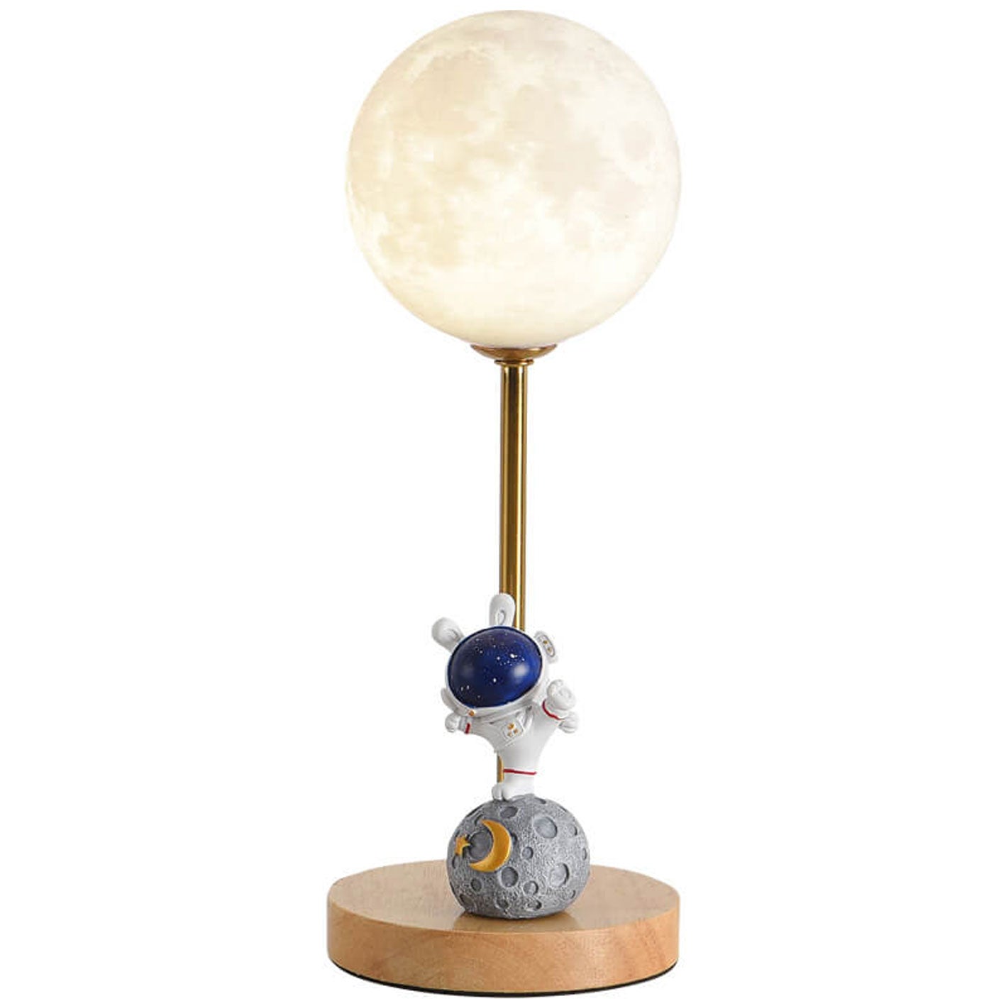 Nordic Creative 3D Printed Moon 1-Light Decorative Table Lamp
