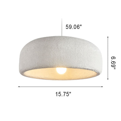 Modern Minimalist Resin Dome 1-Light Pendant Light