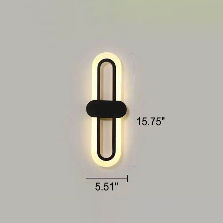 Modern Minimalist Circular Ring Acrylic Aluminum LED Wall Sconce Lamp