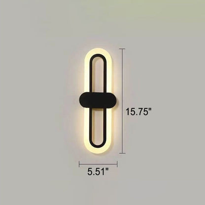 Modern Minimalist Circular Ring Acrylic Aluminum LED Wall Sconce Lamp