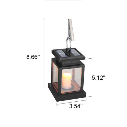 Solar Retro Candle Lantern LED Outdoor Hanging Light