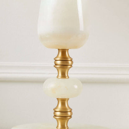 French Retro Court Tassel Copper 1-Light Table Lamp