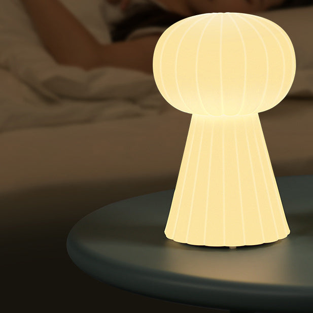 Modern Minimalist Column Geometric PE Shape RGB LED Table Lamp For Bedroom
