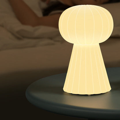 Modern Minimalist Column Geometric PE Shape RGB LED Table Lamp For Bedroom