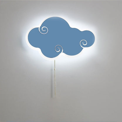 مصباح حائط LED بتصميم رسوم متحركة سحابية بسيطة وحديثة من الشمال 