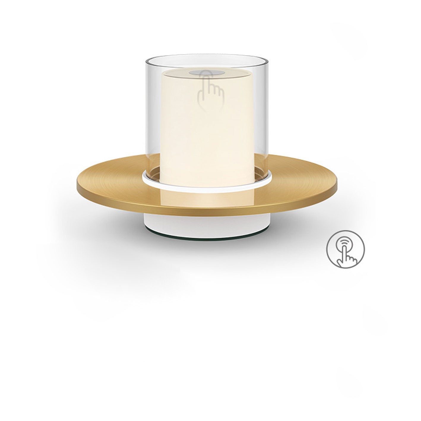 Modern Light Luxury Cylindrical LED Candlestick Night Light Table Lamp