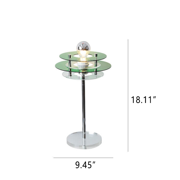 Modern Acrylic Space Saucer Design 1-Light Table Lamp