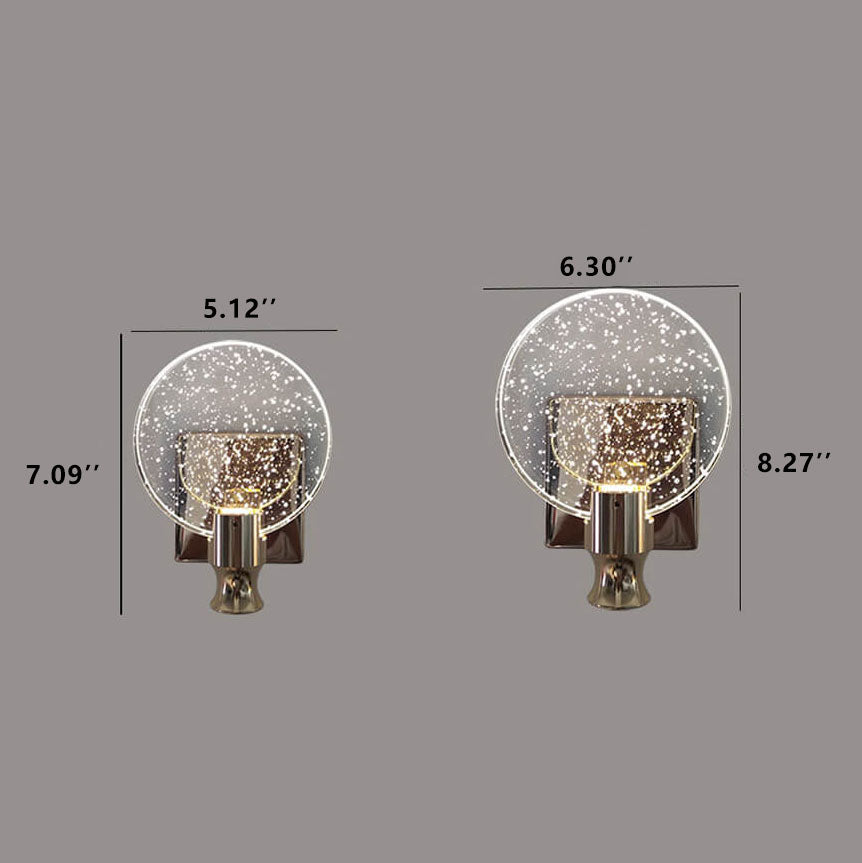 Nordic Crystal Bubble 1-Light LED Wall Sconce Lamp