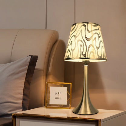 Traditional Farmhouse Iron Fabric Multi-Style 1-Light Table Lamp