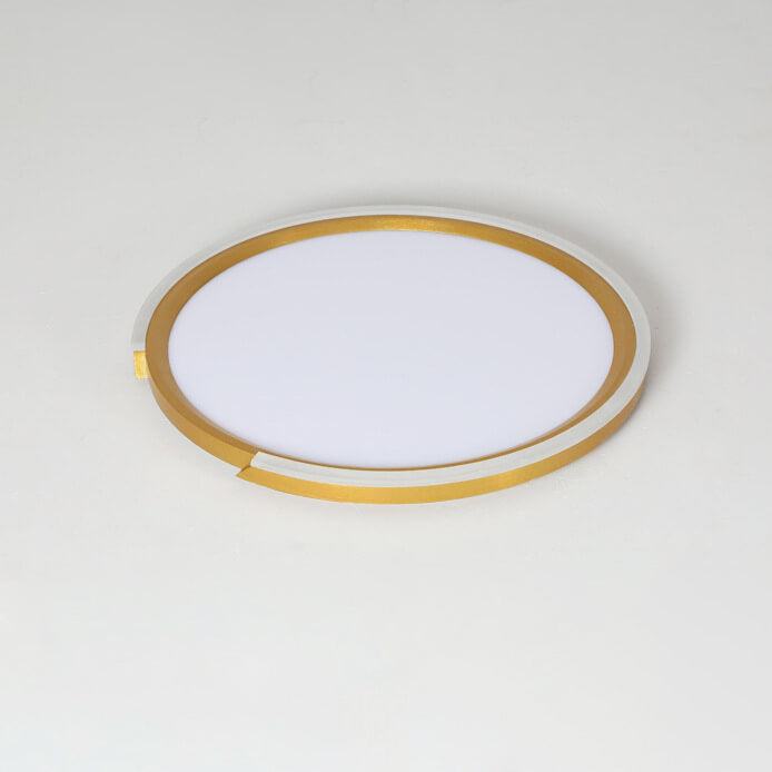 Modern Minimalist Disc Iron Acrylic Aluminum LED Flush Mount Ceiling Light