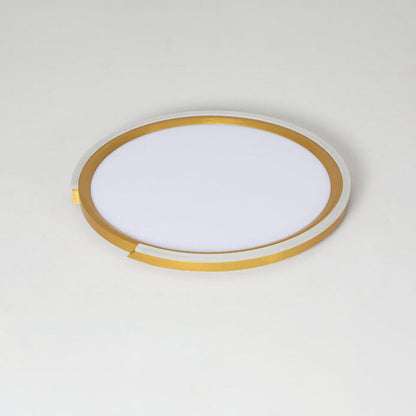 Modern Minimalist Disc Iron Acrylic Aluminum LED Flush Mount Ceiling Light