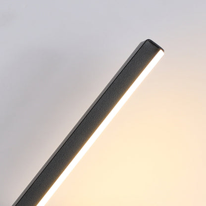 مصباح حائط LED مستطيل الشكل مصنوع من الألومنيوم والحديد والسيليكون بتصميم عصري بسيط لغرفة النوم 