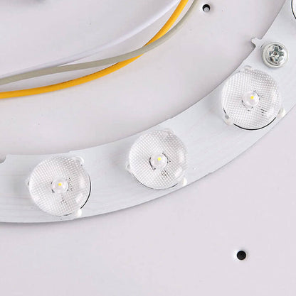 إضاءة LED دائرية حديثة بسيطة من الأكريليك الكريستالي مثبتة في السقف 