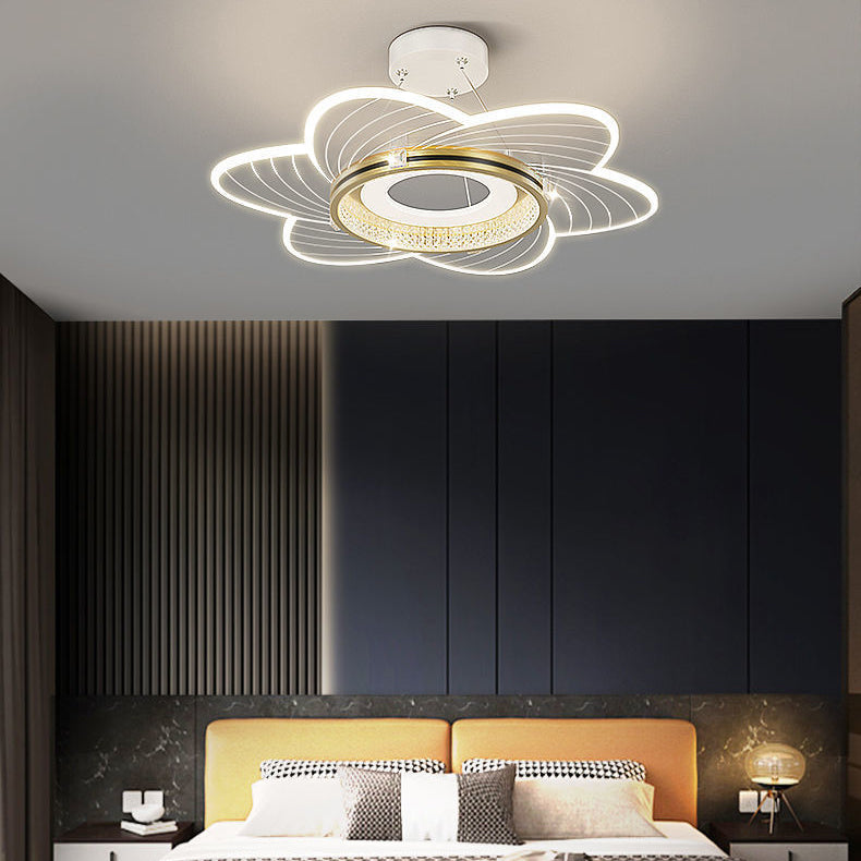 مصباح LED معلّق بتصميم دوامة من الأكريليك الكريستالي الفاخر المعاصر لغرفة النوم 